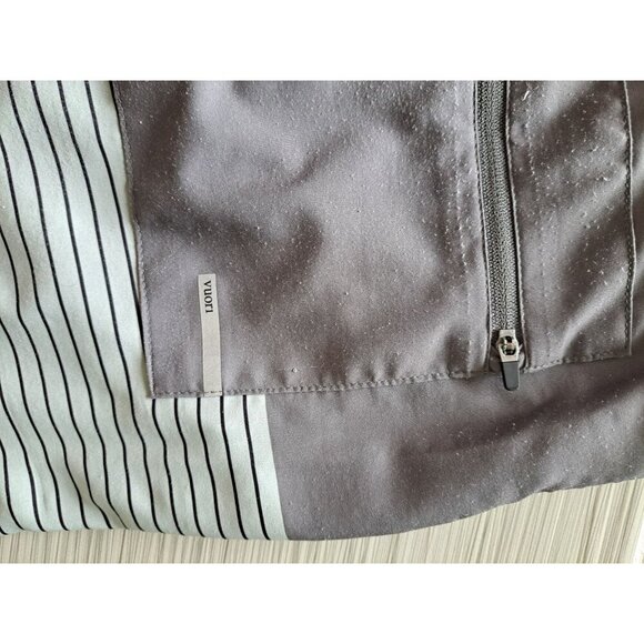 Vuori Trail Shorts Shale Neptune Stripe Mens Drawstring Pockets Gray Stripe XXL - Picture 8 of 12